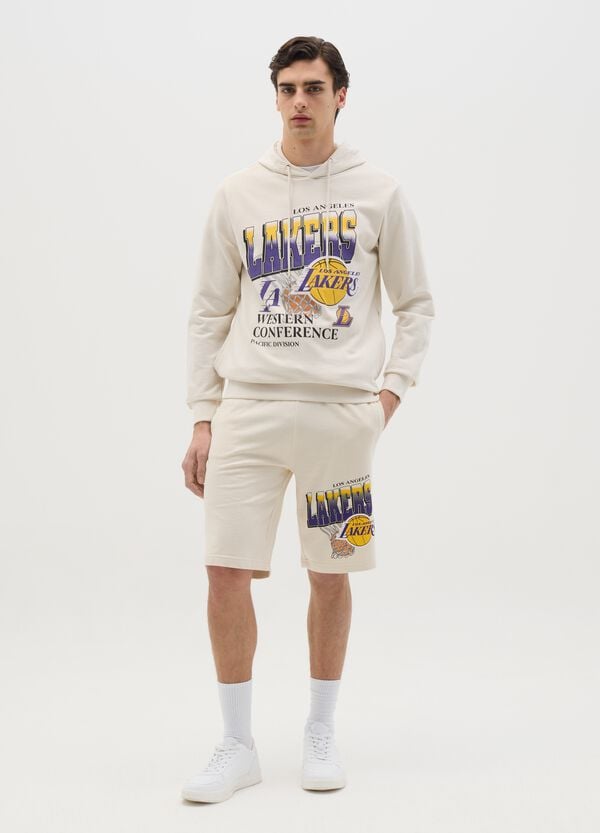 Ovs Felpa Con Cappuccio Bianca NBA Los Angeles Lakers