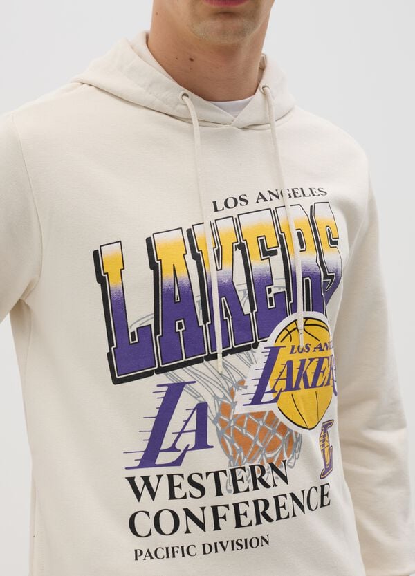 Ovs Felpa Con Cappuccio Bianca NBA Los Angeles Lakers