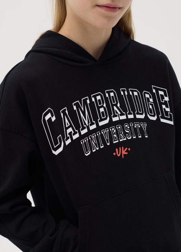 Ovs Felpa Con Cappuccio E Stampa "Cambridge University"