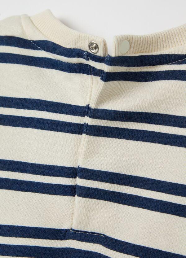 Ovs Felpa In French Terry A Righe Stampa "Captain Friend"