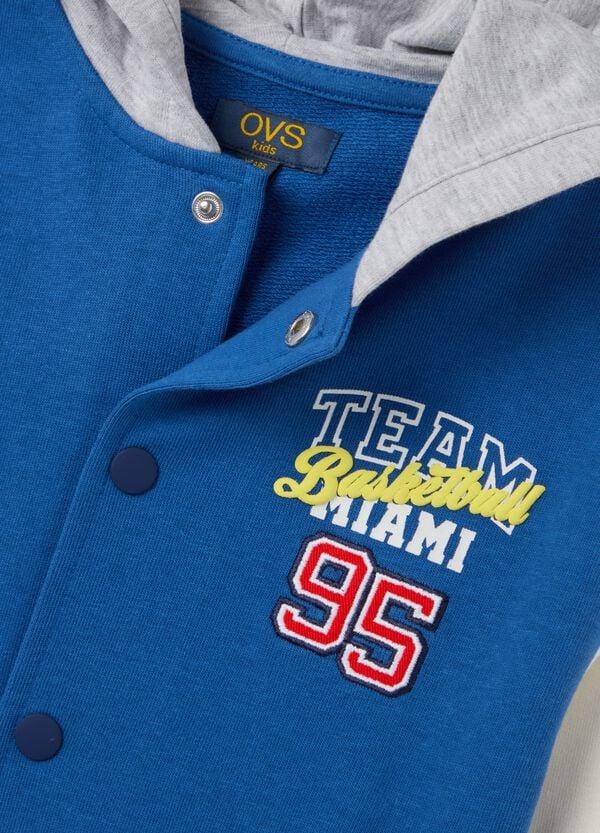 Ovs Felpa In French Terry Con Cappuccio "Miami Basketball"