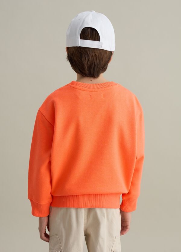 Ovs Felpa In French Terry Con Stampa Motivo College