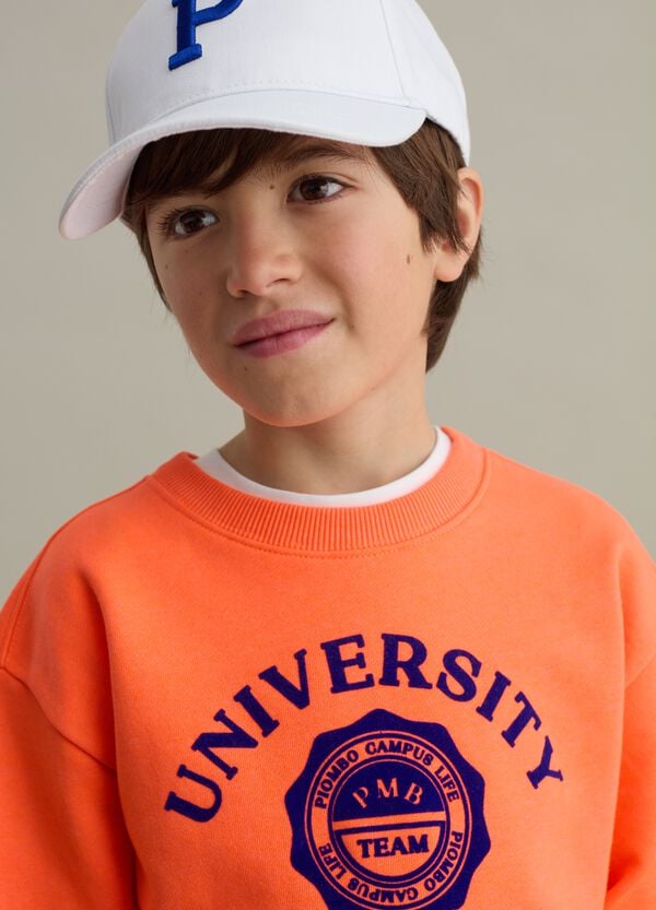 Ovs Felpa In French Terry Con Stampa Motivo College