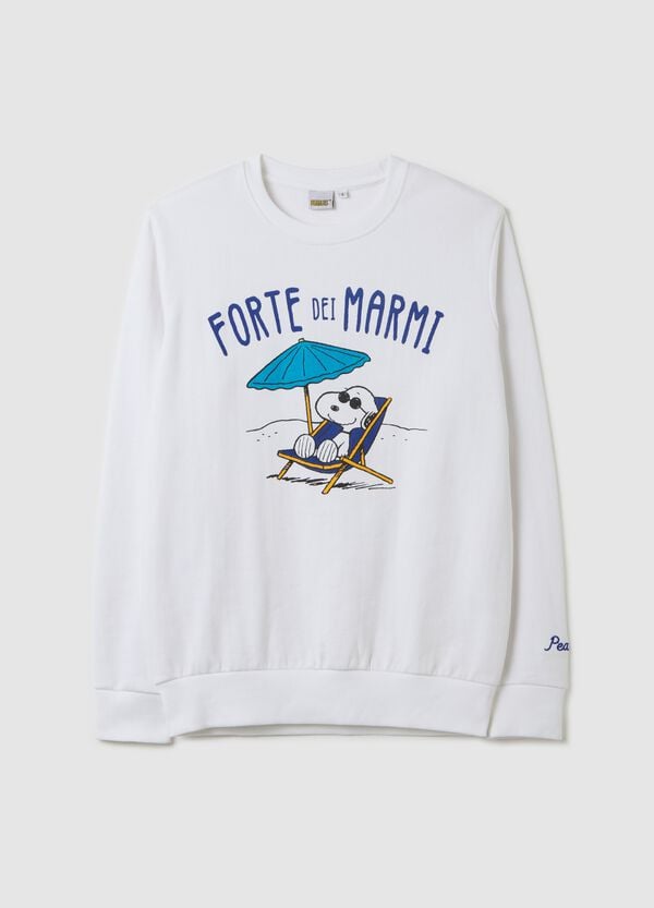 Ovs Felpa in French Terry con stampa Snoopy "Forte dei Marmi"