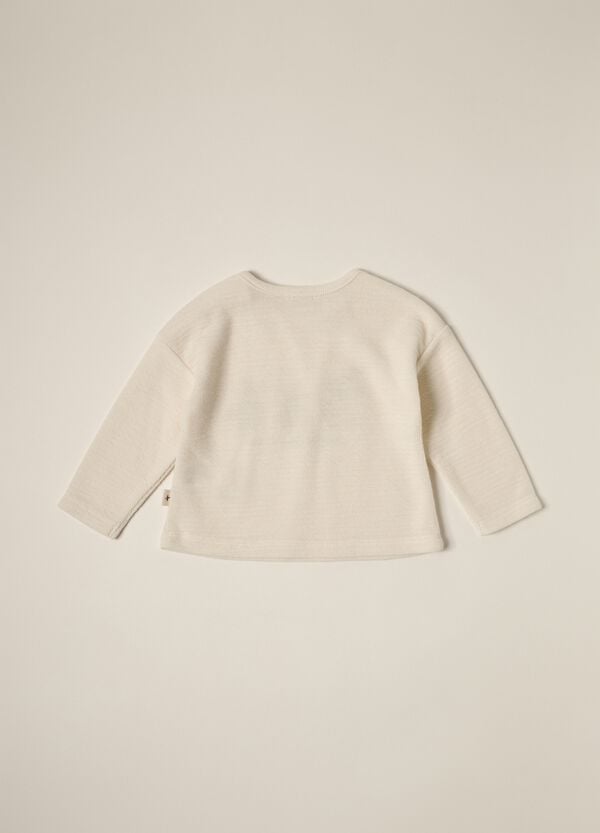 Ovs Felpa In French Terry Di Misto Cotone IANA Neonato