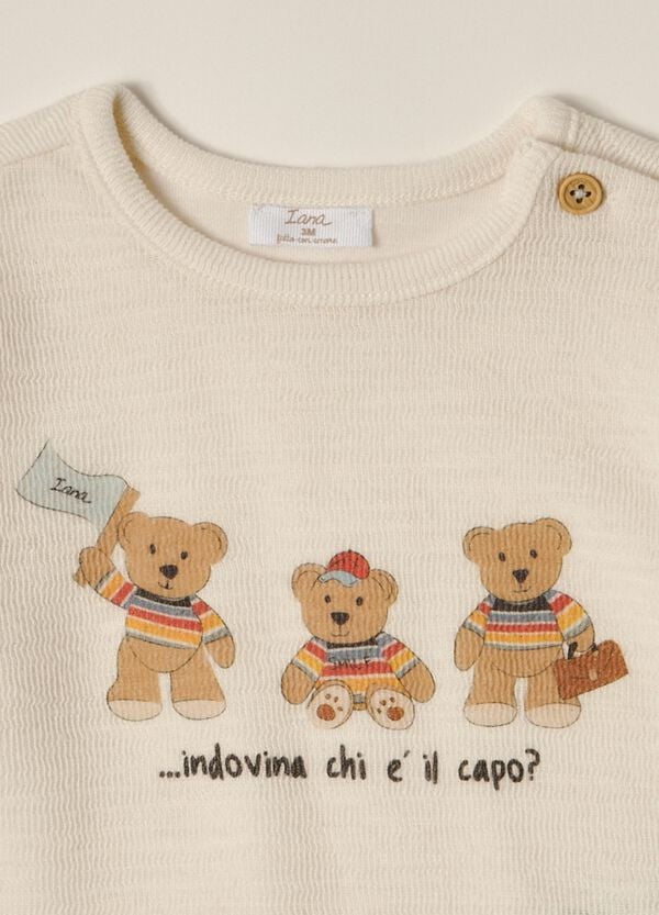 Ovs Felpa In French Terry Di Misto Cotone IANA Neonato