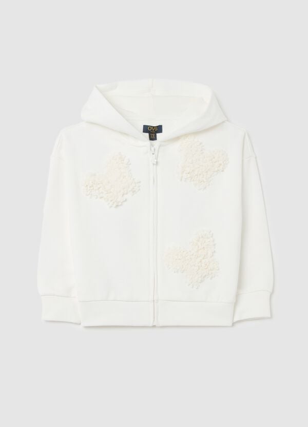 Ovs Full-zip con cappuccio e applicazione farfalle in tulle