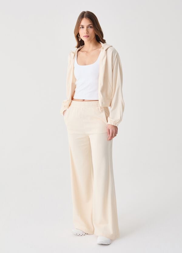 Ovs Full-zip Crop Con Cappuccio E Piping ALTAVIA STUDIO