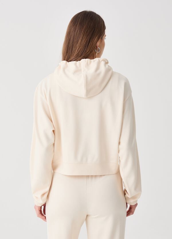 Ovs Full-zip Crop Con Cappuccio E Piping ALTAVIA STUDIO
