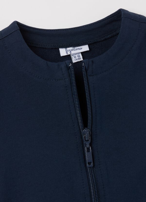 Ovs Full-zip In French Terry Con Applicazione Sangallo