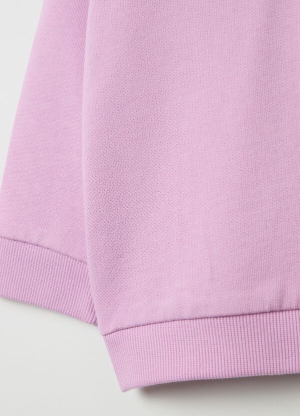 Ovs Full-zip In French Terry Con Cappuccio E Strass