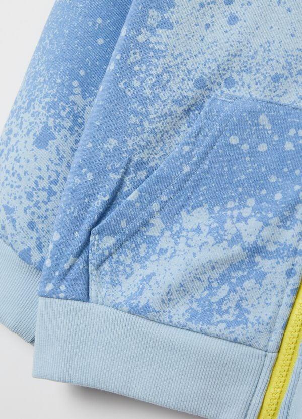 Ovs Full-zip In French Terry Con Cappuccio Stampa Sonic
