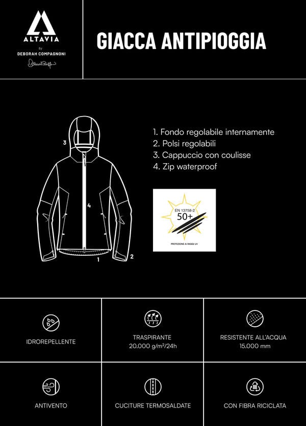 Ovs Giacca Guscio Antipioggia ALTAVIA WITH DEBORAH COMPAGNONI