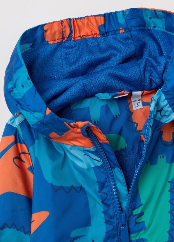 Ovs Giacca Leggera Con Cappuccio E Stampa Dinosauri