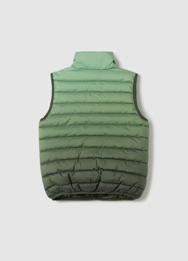 Ovs Gilet Full-zip Idrorepellente In Fantasia Dip Dye