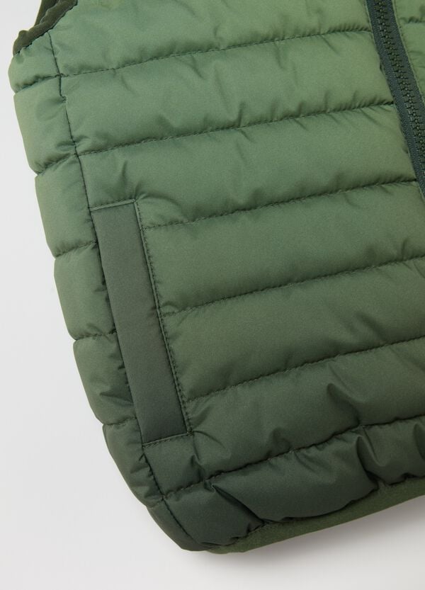 Ovs Gilet Full-zip Idrorepellente In Fantasia Dip Dye