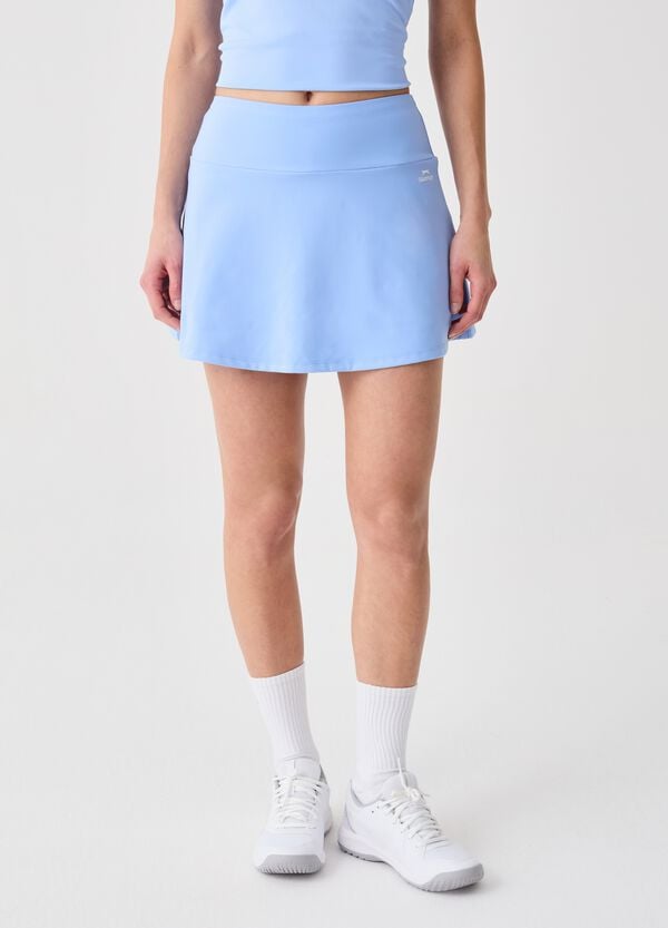 Ovs Gonna Sportiva Azzurra In Tessuto Elasticizzato SLAZENGER