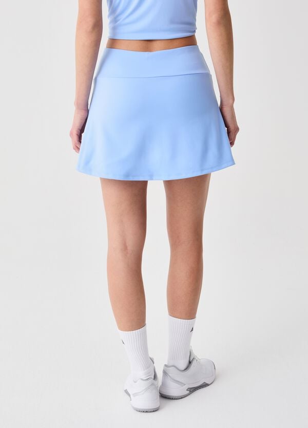 Ovs Gonna Sportiva Azzurra In Tessuto Elasticizzato SLAZENGER