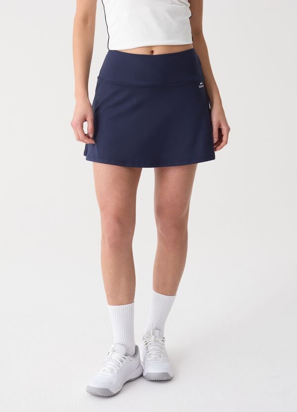 Ovs Gonna Sportiva Blu In Tessuto Elasticizzato SLAZENGER