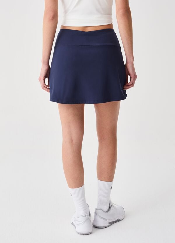 Ovs Gonna Sportiva Blu In Tessuto Elasticizzato SLAZENGER