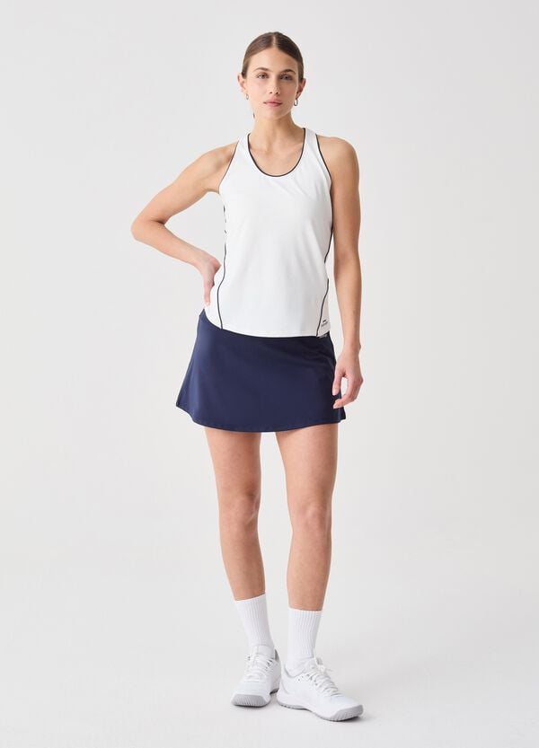 Ovs Gonna sportiva blu in tessuto elasticizzato SLAZENGER