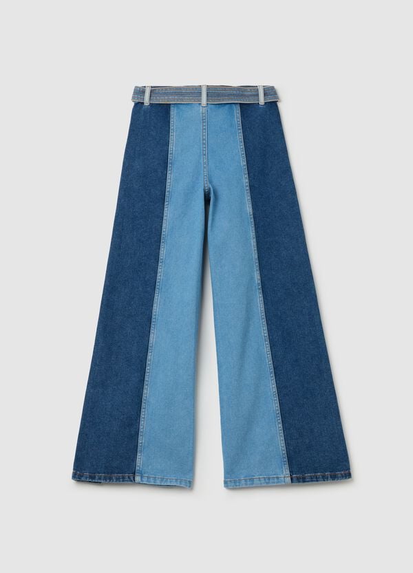 Ovs Jeans Gamba Larga Con Triplo Lavaggio E Cintura