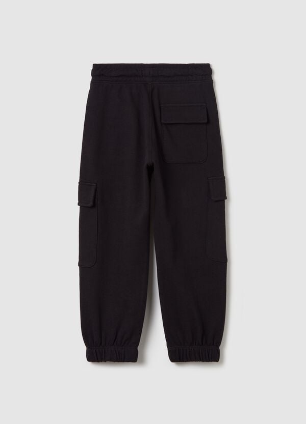 Ovs Joggers Cargo Con Coulisse E Stampa Mostriciattolo