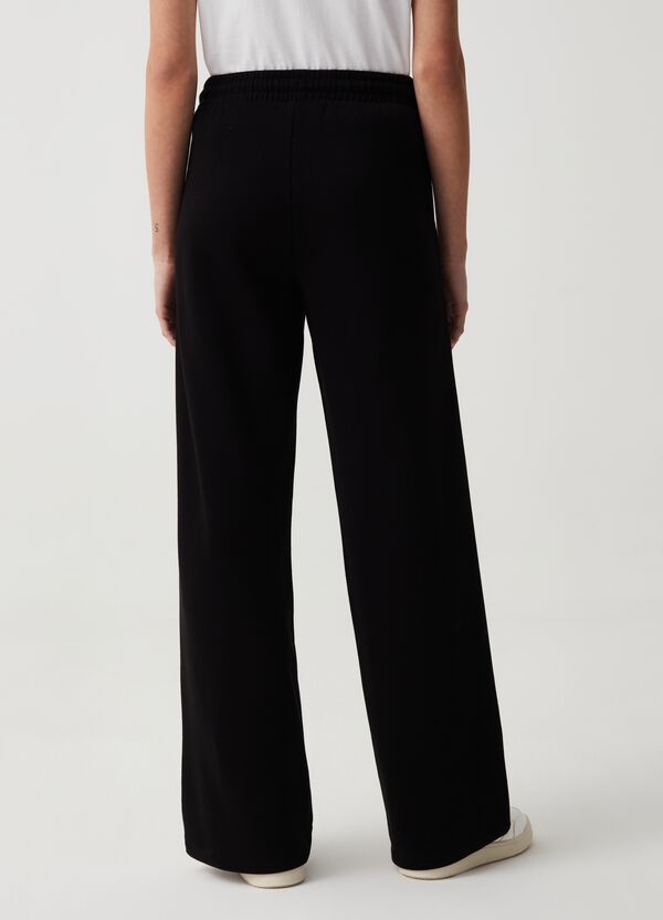 Ovs Joggers Essential Straight Fit In Felpa Con Coulisse