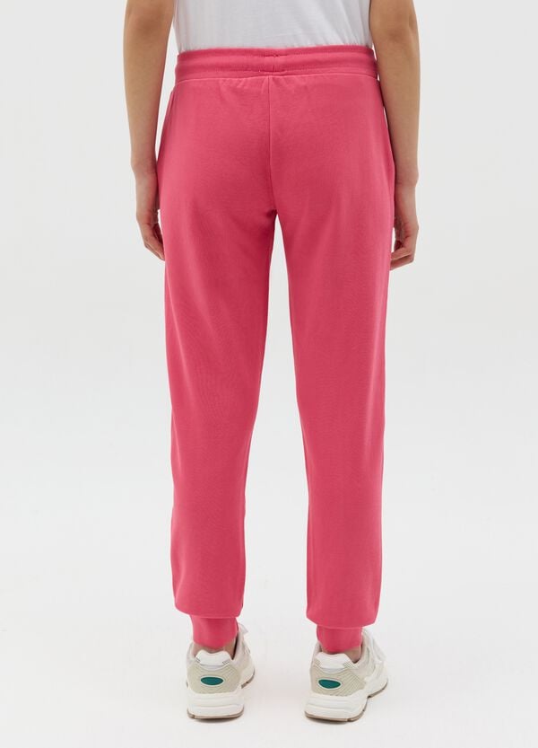 Ovs Joggers Fuxia Con Profili Elasticati E Stampa Logo