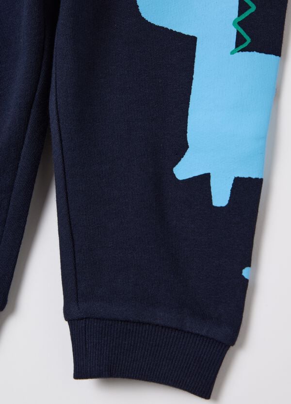 Ovs Joggers In Cotone Con Coulisse E Stampa "Hello DUDE"