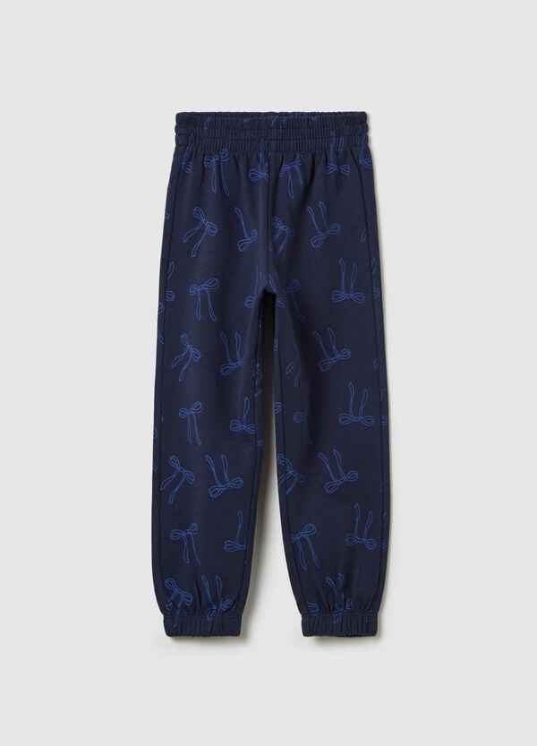 Ovs Joggers in cotone con profili elasticati e stampa