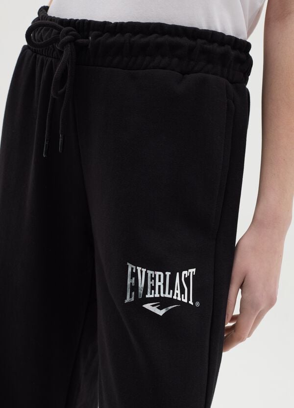 Ovs Joggers Neri A Campana Con Coulisse E Stampa Logo