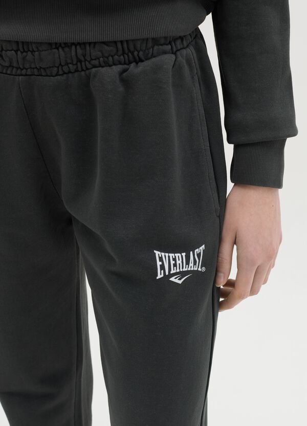Ovs Joggers Neri Con Profili Elasticati E Stampa Logo