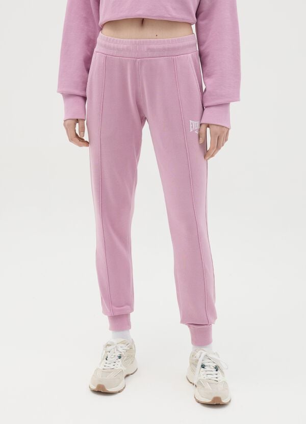 Ovs Joggers Rosa Con Profili Elasticati E Stampa Logo