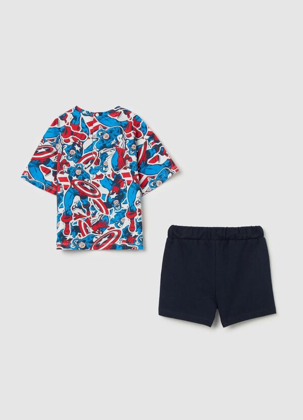 Ovs Jogging Set In Cotone Con Stampa Captain America