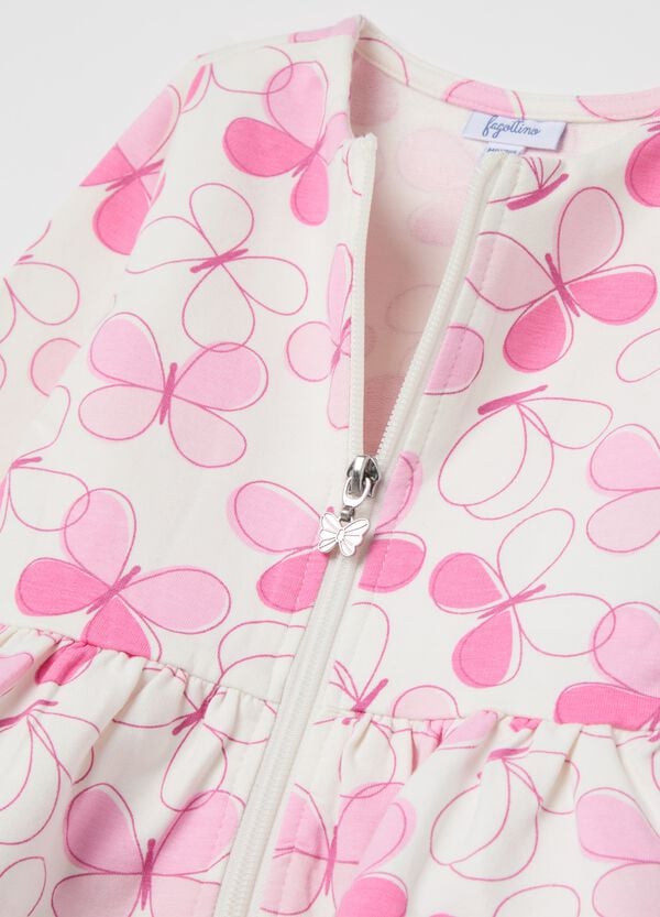 Ovs Jogging Set In Cotone Stretch Con Stampa Farfalle