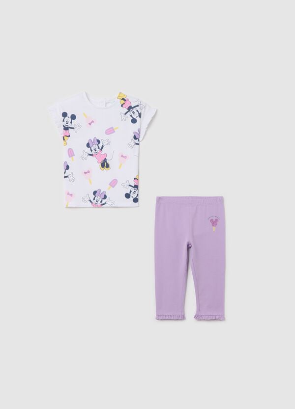 Ovs Jogging set in cotone stretch Minnie e Topolino