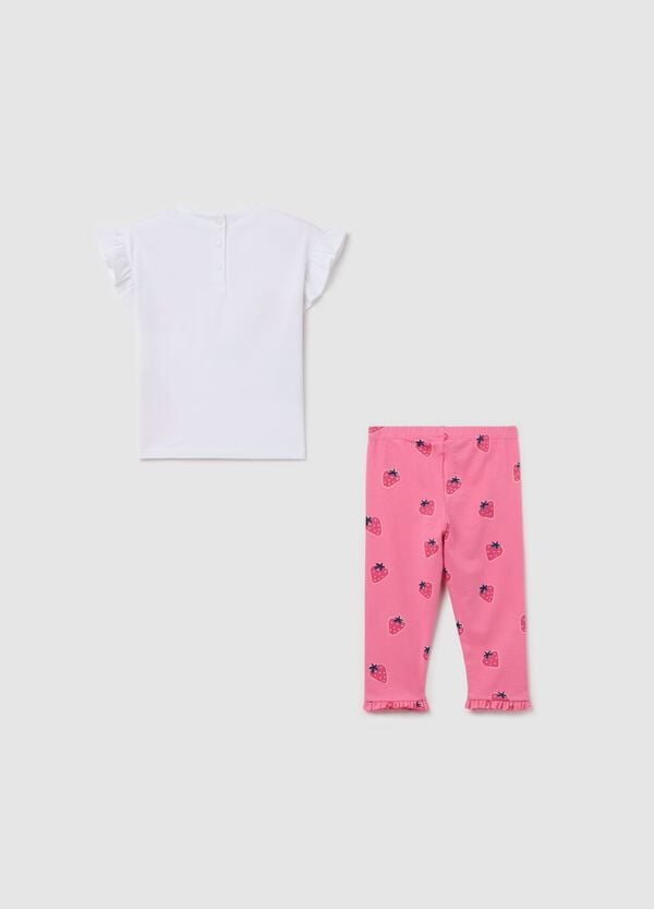 Ovs Jogging Set In Cotone Stretch Stampa Minnie E Paperina