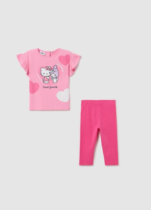 Ovs Jogging set stampa glitter Hello Kitty e My Melody
