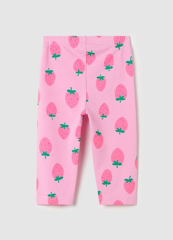 Ovs Leggings A Tre Quarti In Cotone Stretch Con Stampa