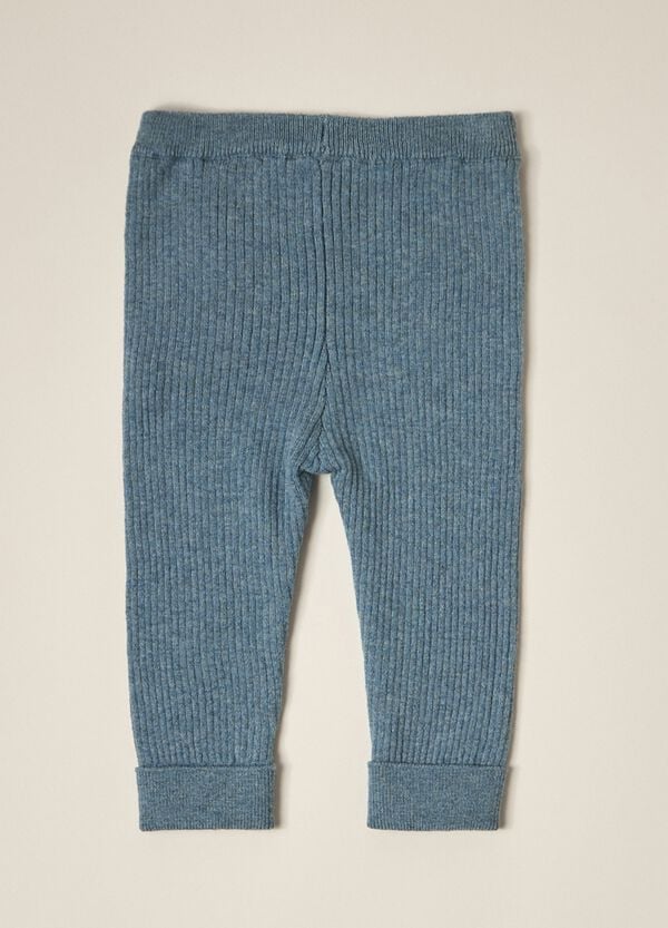 Ovs Leggings In Costina Di Puro Cotone IANA Neonato