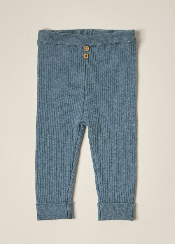 Ovs Leggings in costina di puro cotone IANA neonato