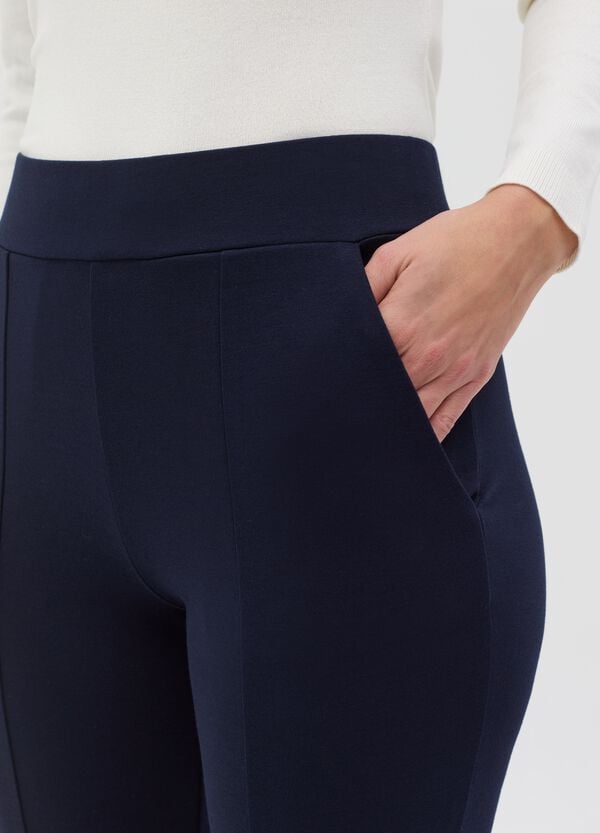 Ovs Leggings In Punto Milano Con Cuciture In Rilievo