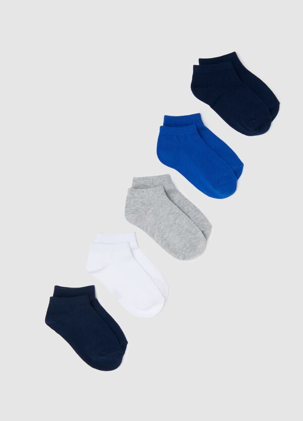 Ovs Multipack cinque pariscarpa blu e bianchi stretch
