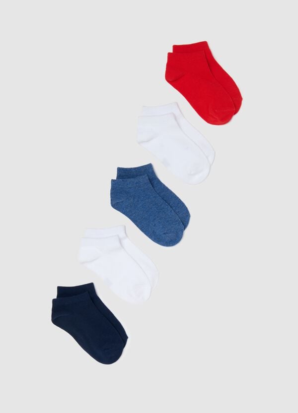 Ovs Multipack cinque pariscarpa blu e rosso stretch