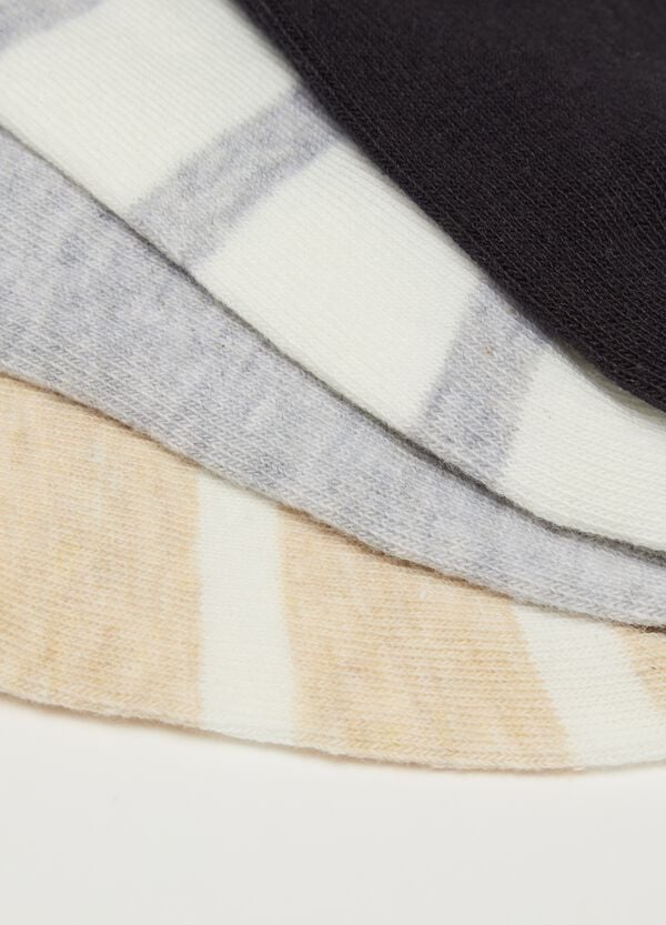 Ovs Multipack Sette Pariscarpa Con Disegno A Righe E Lurex