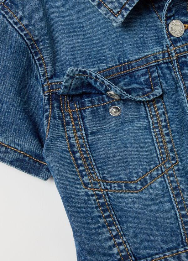 Ovs Abito A Maniche Corte In Denim