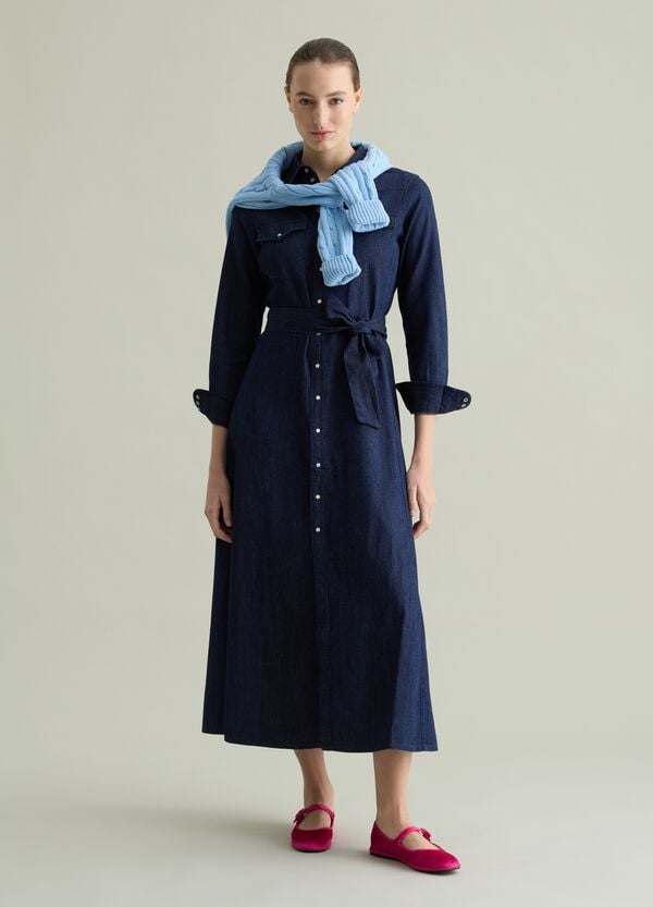 Ovs Abito chemisier in denim