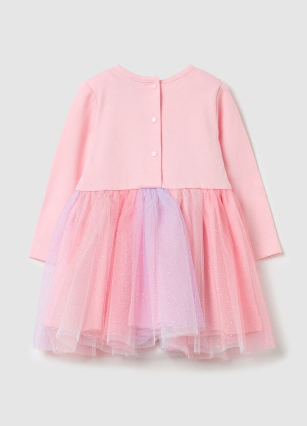 Ovs Abito Con Gonna In Tulle "Colorful Life"