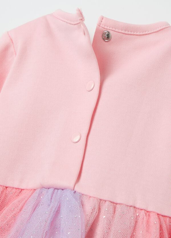 Ovs Abito Con Gonna In Tulle "Colorful Life"